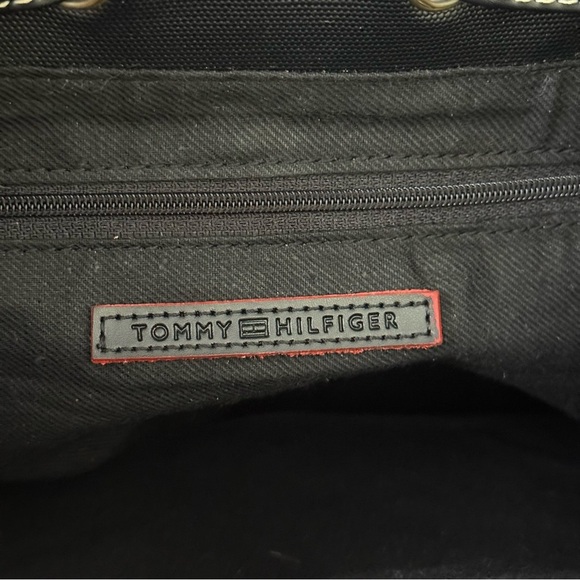 Tommy Hilfiger Black and Red Shoulder Bag - Picture 7 of 11